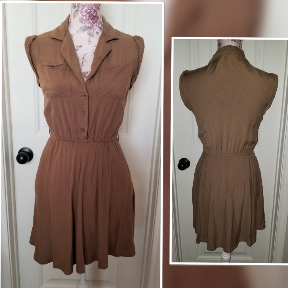 Button shirt dress